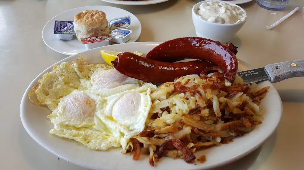 Kielbasa with Eggs and Hasbrowns